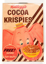 COCOA KRISPIES/BABA LOOEY UNOPENED CEREAL BOX.