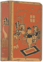 THE THREE LITTLE PIGS ENAMELED MATCHBOX HOLDER PAIR.