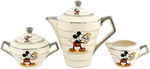 MICKEY & MINNIE MOUSE ART DECO FRENCH CHINA TEA SET.