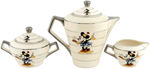 MICKEY & MINNIE MOUSE ART DECO FRENCH CHINA TEA SET.