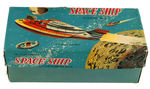 "SPACE SHIP" BOXED FRICTION/WIND-UP BOAT.