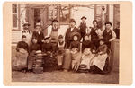 EARLY HAT COMPANY/OTIS ELEVATOR EMPLOYEES PHOTO PAIR.