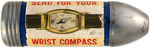 JACK ARMSTRONG FLASHLIGHT WITH RARE WRAPPER PROMOTING SECOND ITEM A WRIST COMPASS.