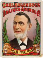 "CARL HAGENBECK TRAINED ANIMAL CO." CIRCUS POSTER.