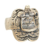 “ROY ROGERS” STERLING SILVER SADDLE RING.