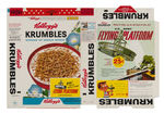 "KELLOGG'S" FILE COPY CEREAL BOX FLAT TRIO.