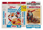 "KELLOGG'S" FILE COPY CEREAL BOX FLAT TRIO.