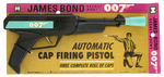 "JAMES BOND SECRET AGENT 007 AUTOMATIC CAP FIRING PISTOL" ON STORE CARD.