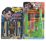 "HAWAII FIVE-O" GAME & CARDED TOY PAIR.