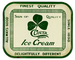 "CLOVER BRAND ICE CREAM" TRAY.