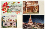 EXPO AND WORLD’S FAIR 1893-1967 LOT OF 242 POSTCARDS.