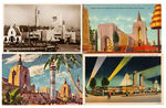 EXPO AND WORLD’S FAIR 1893-1967 LOT OF 242 POSTCARDS.