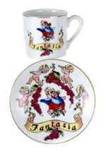 "FANTASIA/DISNEYLAND" CHINA CUP AND SAUCER.