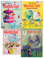 1964-1965 NEW YORK WORLDS FAIR LOT OF EIGHT BOOKS.