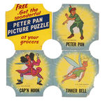 "PETER PAN PICTURE PUZZLE" BREAD END LABEL SET & ALBUM.