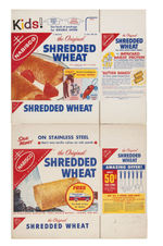 '"NABISCO SHREDDED WHEAT" FILE COPY CEREAL BOX FLAT LOT.