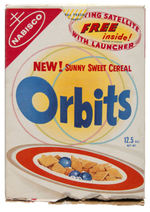 NABISCO ORBITS CEREAL BOX & PREMIUM "ORBITS SPACE PATROL STRATO-HAT" HELMET/MASK.