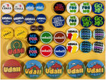 LEVIN COLLECTION OF 126 PRESIDENTIAL HOPEFUL BUTTONS FROM 1976 PLUS 18 SOCIALIST WORKERS 1976 BUTTON