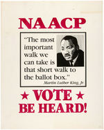 NAACP GET OUT THE VOTE LOT OF PLACARDS, POSTERS, AND MORE.