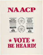 NAACP GET OUT THE VOTE LOT OF PLACARDS, POSTERS, AND MORE.