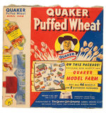 “QUAKER PUFFED WHEAT/RICE MODEL FARM” COMPLETE SET OF BOX PUNCH-OUTS.