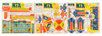 “KIX COUNTY FAIR” CEREAL BOX CUT-OUTS COMPLETE SET.