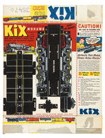 “KIX RAILROAD MODELS” CEREAL BOX CUT-OUTS COMPLETE SET.