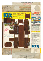 “KIX RAILROAD MODELS” CEREAL BOX CUT-OUTS COMPLETE SET.