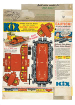 “KIX RAILROAD MODELS” CEREAL BOX CUT-OUTS COMPLETE SET.