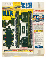 “KIX RAILROAD MODELS” CEREAL BOX CUT-OUTS COMPLETE SET.