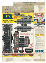 “KIX RAILROAD MODELS” CEREAL BOX CUT-OUTS COMPLETE SET.