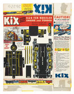 “KIX RAILROAD MODELS” CEREAL BOX CUT-OUTS COMPLETE SET.