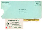 "GREEN LAMA" COMPLETE 1945 CLUB KIT.