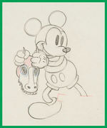 MICKEY'S MAN FRIDAY PRODUCTION DRAWING.