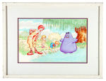 "RONALD McDONALD AND THE TALE OF THE TALKING PLANT" ORIGINAL ART FOR LITTLE GOLDEN BOOK.