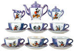 MICKEY MOUSE EXTENSIVE CHINA TEA SET.