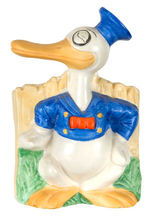 LONG-BILLED DONALD DUCK CERAMIC PLANTER.