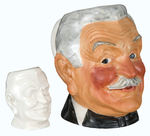 FRANK MORGAN FIGURAL CELEBRITY MUG PAIR BY WARREN.