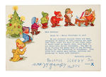 THE SEVEN DWARFS NATIONAL SOCIETY FOR THE PREVENTION OF BLINDNESS CHRISTMAS CARD.