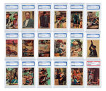 "ZORRO" TOPPS PSA & IGS GRADED GUM CARD LOT.