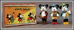 "MICKEY/MINNIE MOUSE" BOXED BISQUE SET.