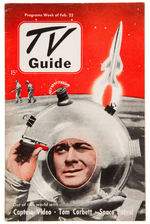 PRE-NATIONAL 1952 "TV GUIDE" W/TV SPACE MEN COVER ARTICLE.