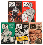 PRE-NATIONAL "TV GUIDE" 1951-52 SIX ISSUE LOT.