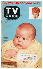 1953 "TV GUIDE" FOUR ISSUE LOT INCLUDING FIRST ISSUE & SUPERMAN ISSUE.