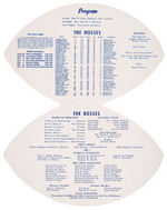 "BALTIMORE COLTS" 1954 DIE-CUT BANQUET CARD/1959 DINNER PROGRAM PAIR.