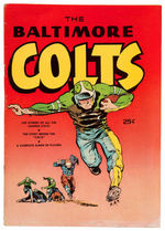 "THE BALTIMORE COLTS" EPHEMERA LOT W/COMIC BOOK/BANQUET PROGRAMS/CHAMPIONSHIP GAME TICKET STUB.