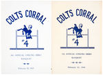 "THE BALTIMORE COLTS" EPHEMERA LOT W/COMIC BOOK/BANQUET PROGRAMS/CHAMPIONSHIP GAME TICKET STUB.