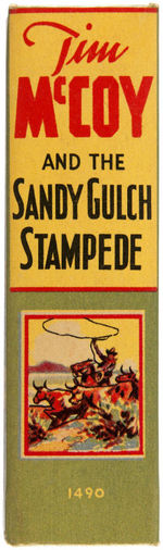 "TIM McCOY AND THE SANDY GULCH STAMPEDE" FILE COPY BTLB.