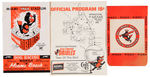 "BALTIMORE ORIOLES" SPRING TRAINING SOUVENIR BOOK/PROGRAM & DIE-CUT PIZZA BOX.