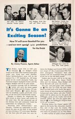 PRE-NATIONAL "TV GUIDE" PAIR W/BASEBALL COVERS INCLUDING WILLIAMS & DIMAGGIO.